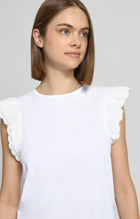 Pieces regular fit T-shirt van puur katoen model 'PANDRIA'
