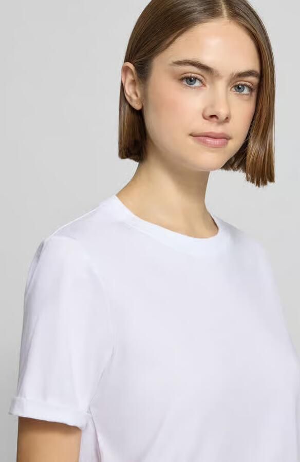 Pieces Shirt met ronde hals PCRIA SS FOLD UP SOLID TEE NOOS BC - Foto 8