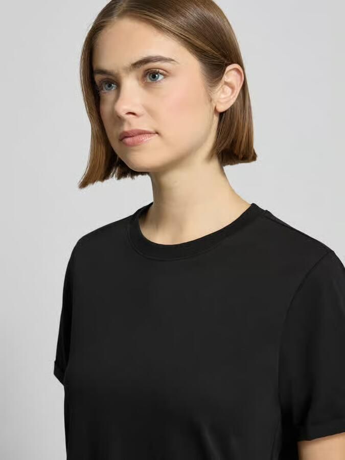 Pieces Shirt met ronde hals PCRIA SS FOLD UP SOLID TEE NOOS BC - Foto 9