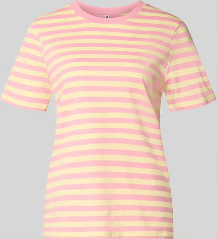Pieces Regular fit t-shirt van puur katoen model 'RIA'