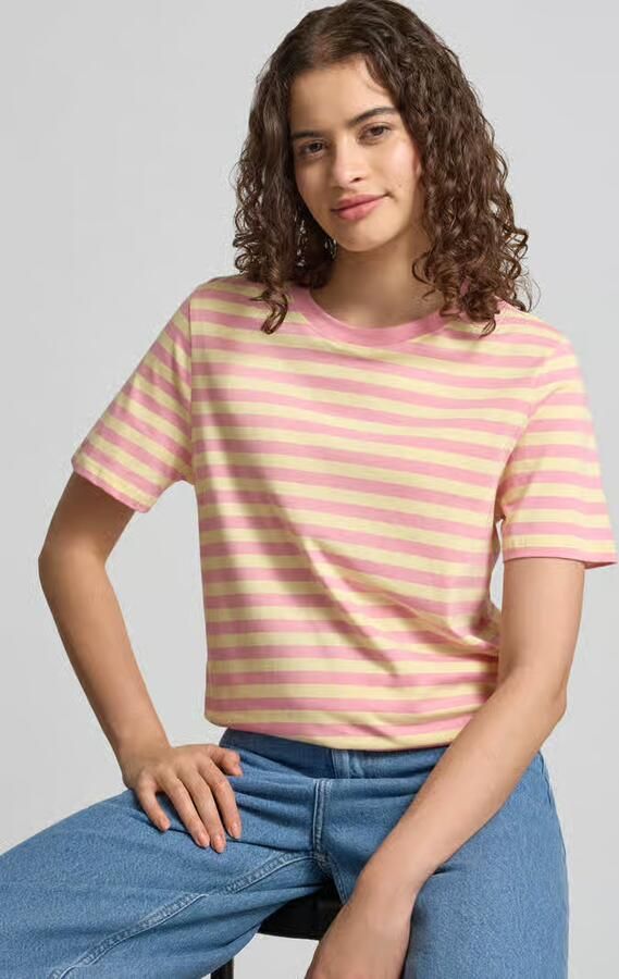 Pieces Regular fit t-shirt van puur katoen model 'RIA' - Foto 2