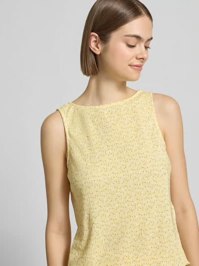 Pieces regular fit tank top met all-over motief model 'FLORA'