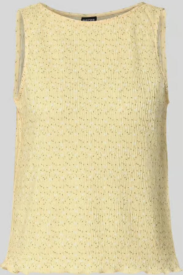Pieces regular fit tank top met all-over motief model 'FLORA' - Foto 2