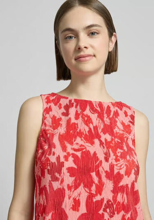 Pieces regular fit tank top met all-over motief model 'FLORA'