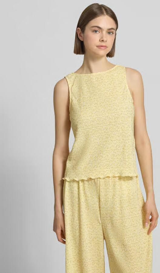 Pieces regular fit tank top met all-over motief model 'FLORA' - Foto 2