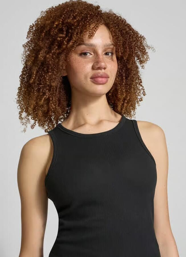 Pieces slim fit tank top van katoenmix model 'RUKA BOXER' - Foto 2