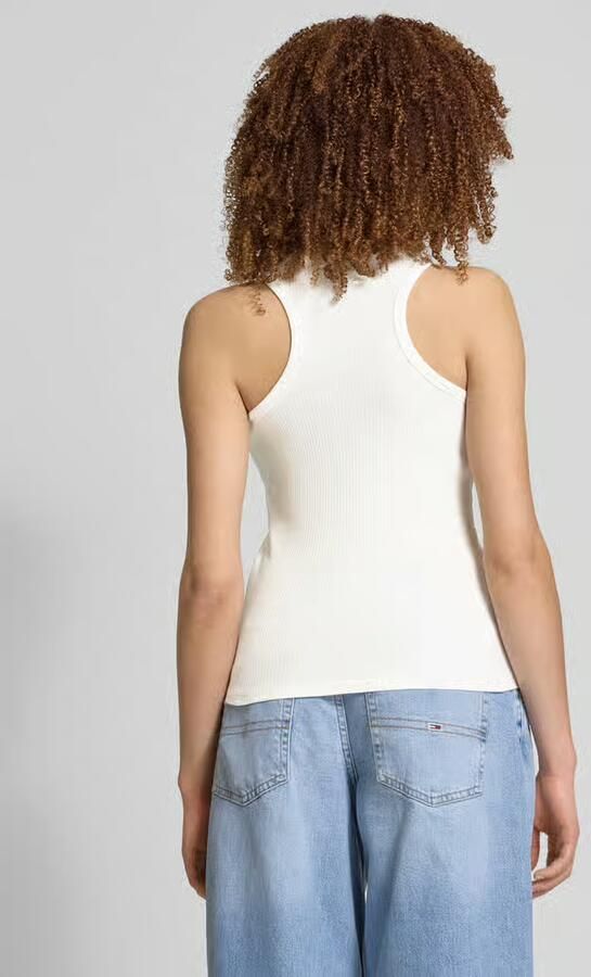 Pieces slim fit tank top van katoenmix model 'RUKA BOXER' - Foto 3