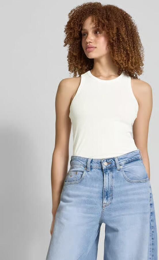 Pieces slim fit tank top van katoenmix model 'RUKA BOXER' - Foto 5