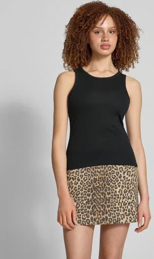 Pieces slim fit tank top van katoenmix model 'RUKA BOXER' - Foto 2
