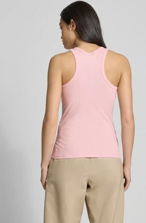 Pieces Regular fit tanktop in riblook model 'RUKA'