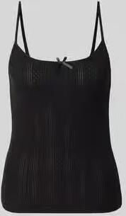 Pieces Slim fit top met bandjes van puur katoen model 'MARIE'