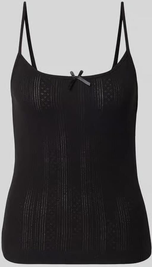 Pieces Slim fit top met bandjes van puur katoen model 'MARIE' - Foto 2