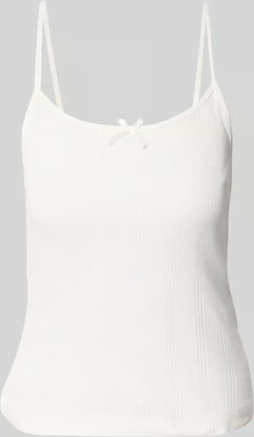 Pieces Slim fit top met bandjes van puur katoen model 'MARIE' - Foto 2