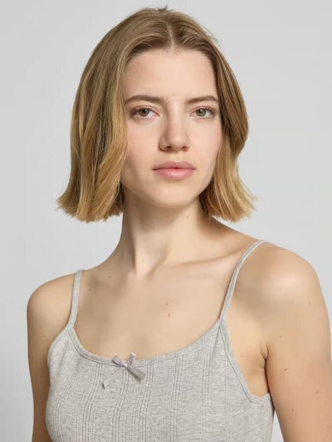 Pieces regular fit tanktop van puur katoen model 'MARIE'