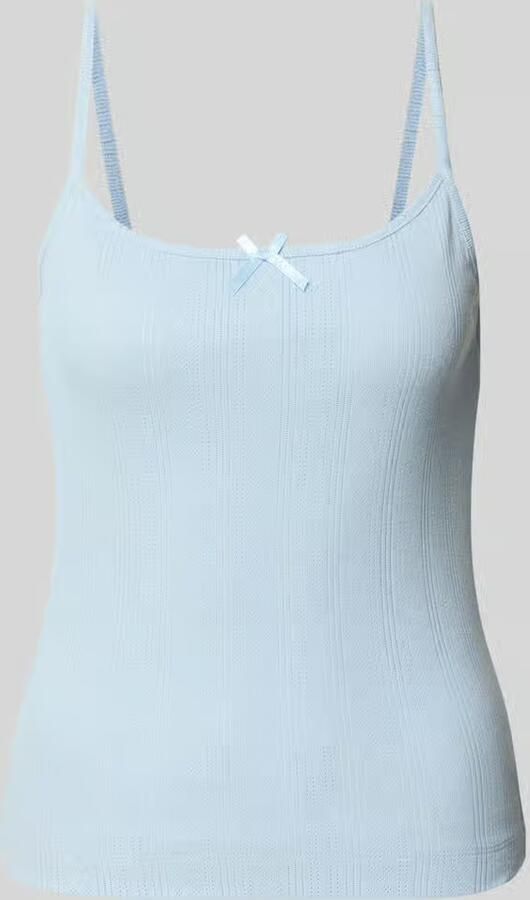 Pieces Slim fit top met bandjes van puur katoen model 'MARIE' - Foto 2