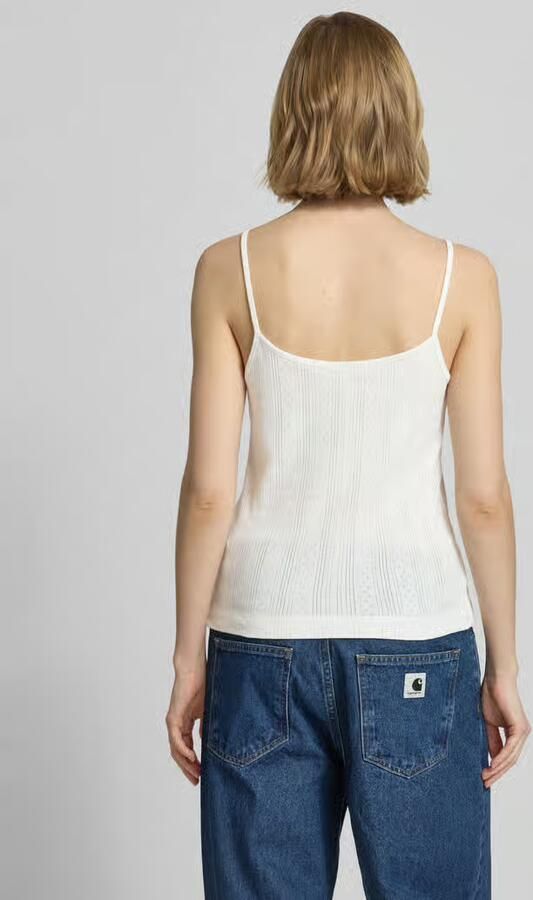Pieces Slim fit top met bandjes van puur katoen model 'MARIE' - Foto 3