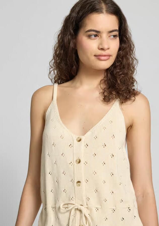 Pieces regular fit tanktop van puur katoen model 'PUKA'