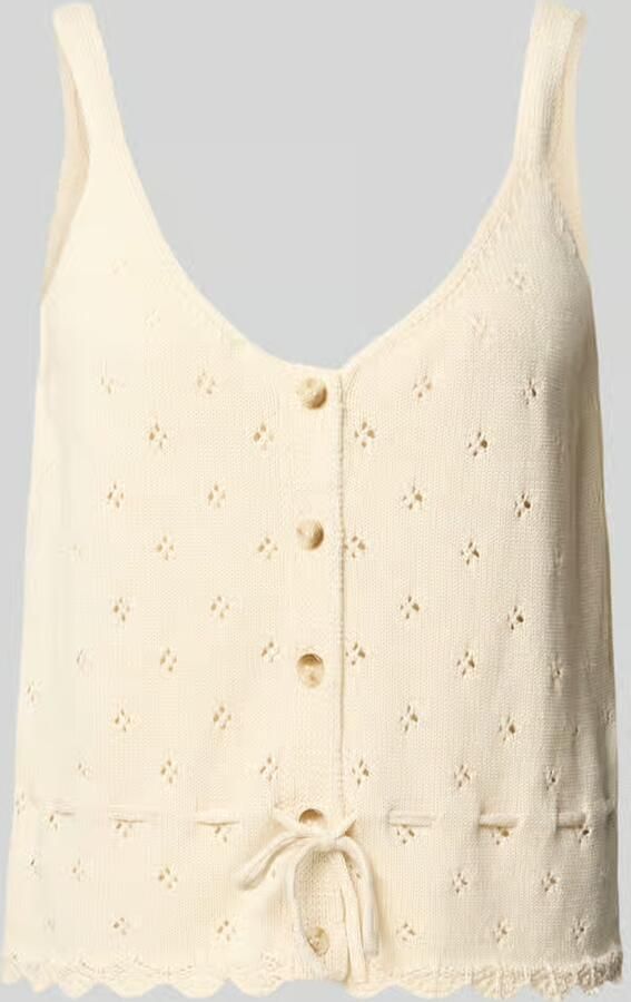 Pieces regular fit tanktop van puur katoen model 'PUKA' - Foto 2