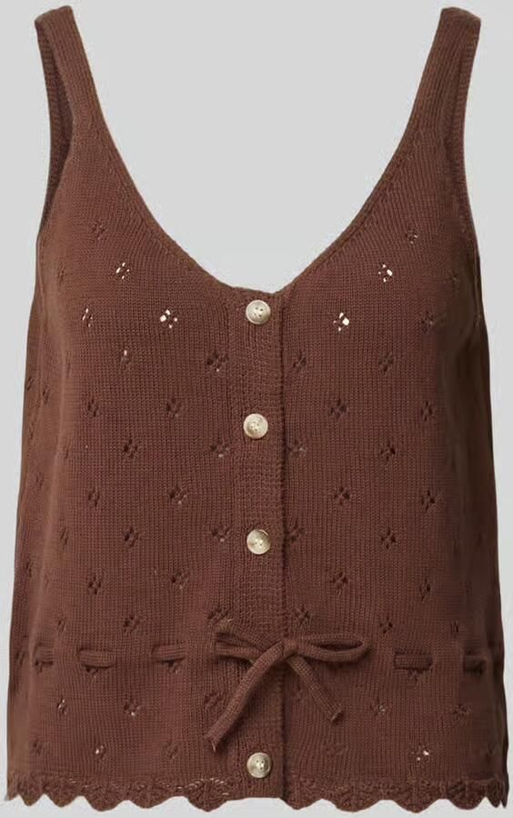 Pieces regular fit tanktop van puur katoen model 'PUKA' - Foto 2