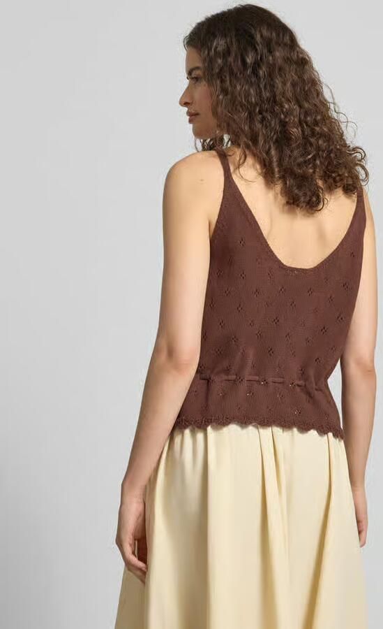 Pieces regular fit tanktop van puur katoen model 'PUKA'
