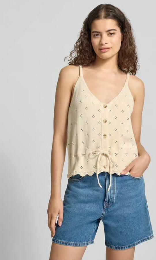 Pieces regular fit tanktop van puur katoen model 'PUKA' - Foto 4