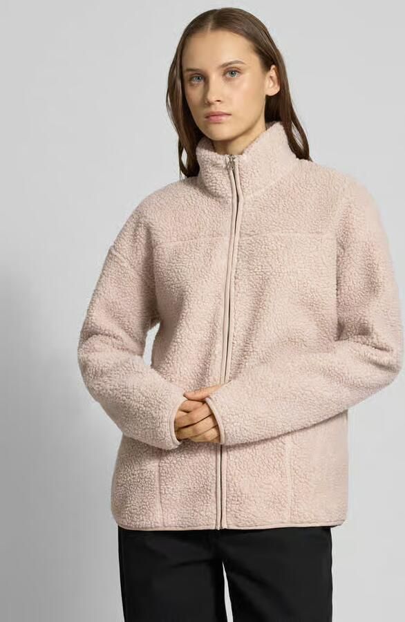 Pieces Regular fit teddyjack met opgestikte steekzakken opzij model 'SADIA' - Foto 4