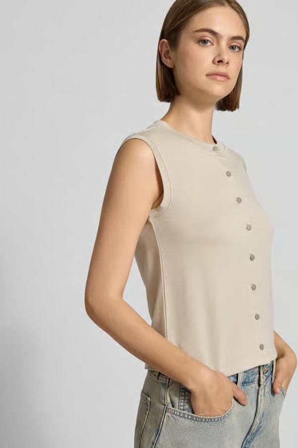 Pieces Regular fit top met viscose model 'PIMI' - Foto 2