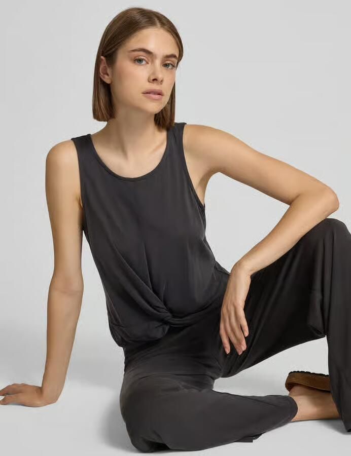 Pieces Loose fit tanktop van viscosemix model 'ANORA' - Foto 3