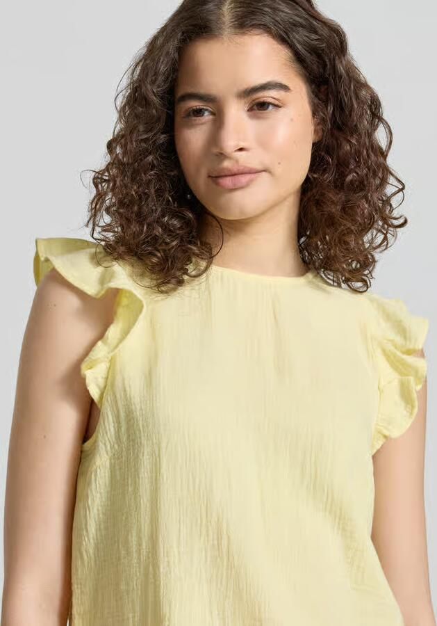 Pieces regular fit top van zuivere katoen model 'SASTINA'