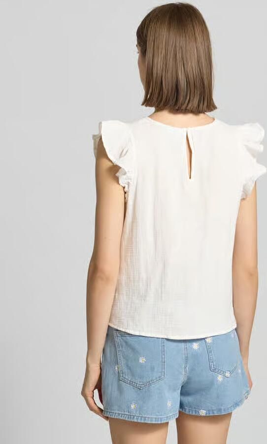 Pieces regular fit top van zuivere katoen model 'SASTINA' - Foto 2