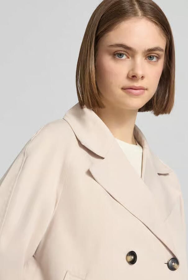 Pieces regular fit trenchcoat met brede reverskraag model 'SCARLETT' - Foto 4