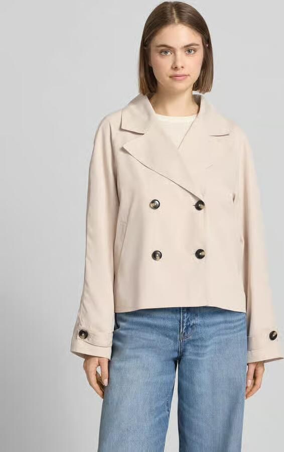 Pieces regular fit trenchcoat met brede reverskraag model 'SCARLETT' - Foto 5