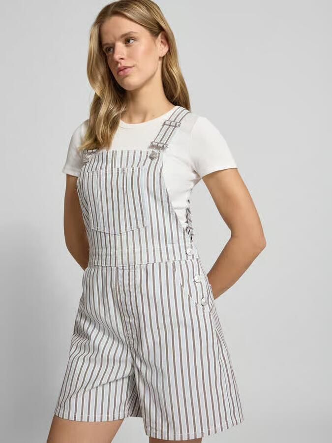 Pieces regular fit tuinbroek van een katoenmix model 'BILLO'