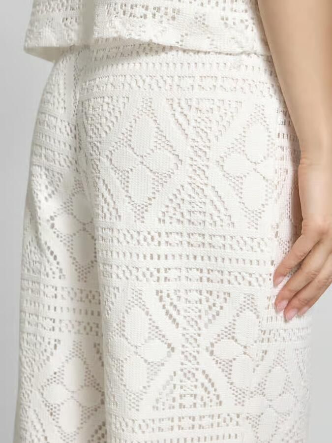 Pieces regular fit wijdte broek van katoenmix model 'BONNIE'