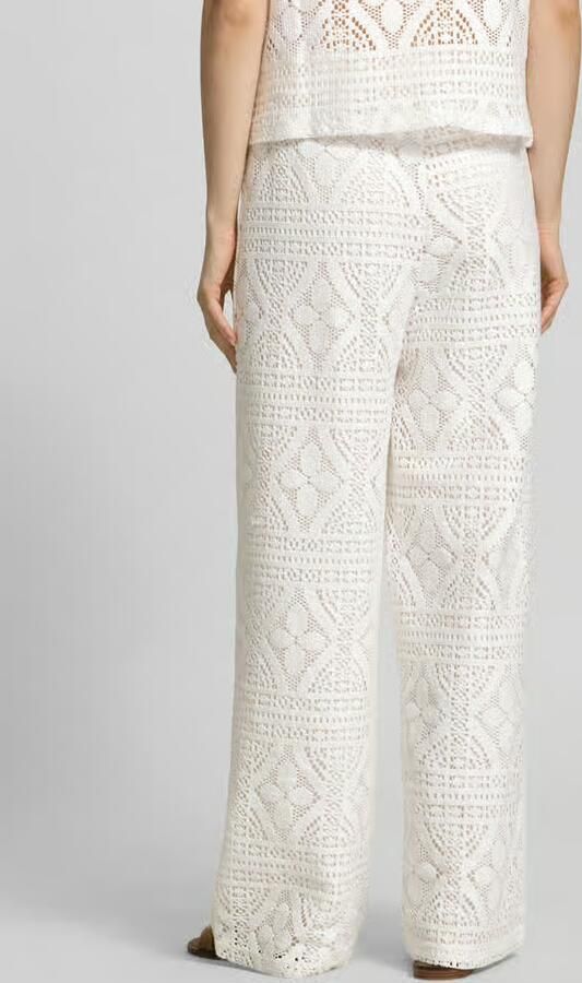 Pieces regular fit wijdte broek van katoenmix model 'BONNIE'