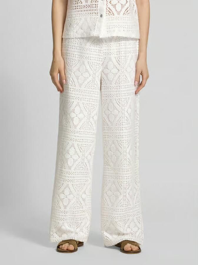 Pieces regular fit wijdte broek van katoenmix model 'BONNIE' - Foto 3