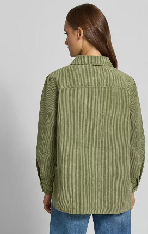 Pieces relaxed fit blouse met lange mouwen in corduroy look model 'EFFI' - Foto 3