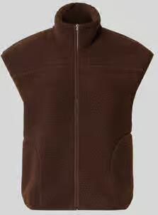 Pieces relaxed fit bodywarmer in teddylook model 'SADIA'