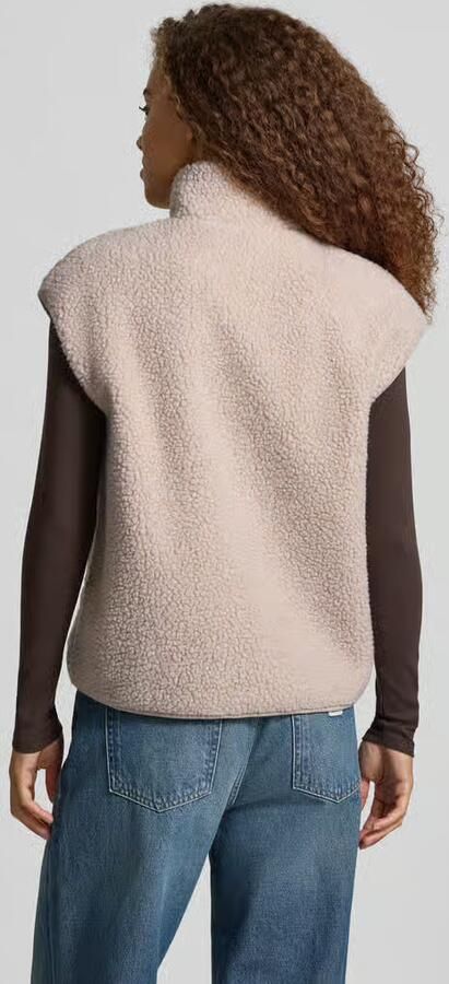 Pieces Comfort fit gilet van teddybont met opstaande kraag model 'SADIA' - Foto 6