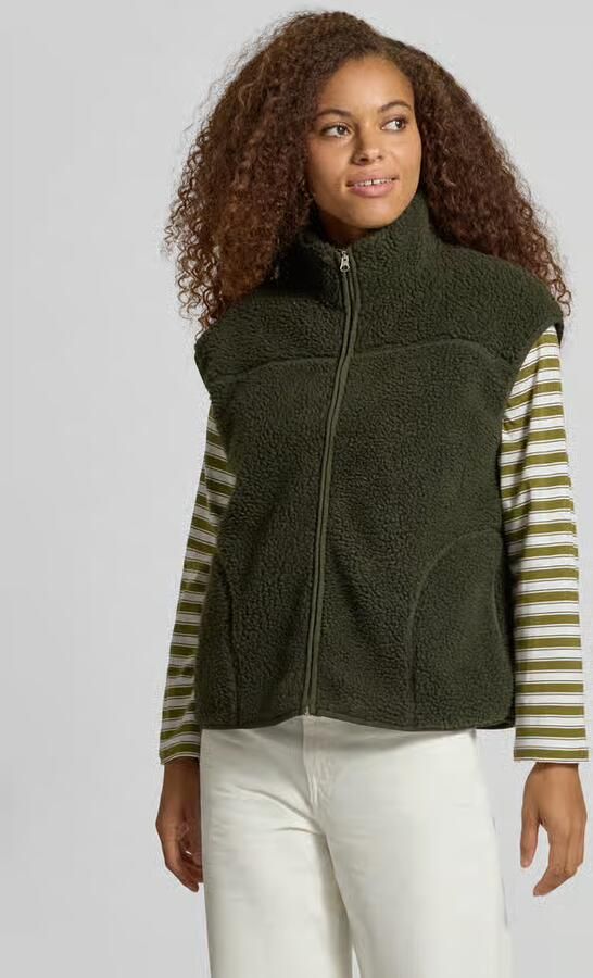 Pieces relaxed fit bodywarmer in teddylook model 'SADIA' - Foto 3