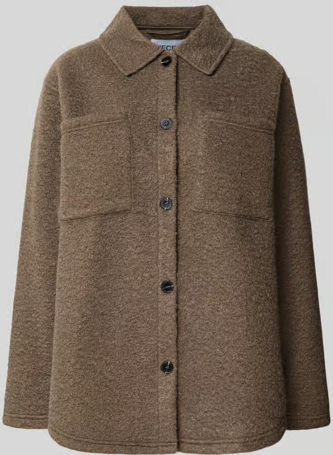 Pieces Regular fit jack met borstzakken model 'OLINE' - Foto 2