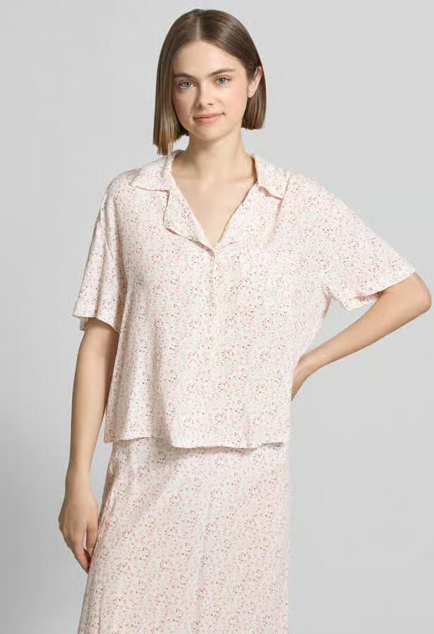 Pieces relaxed fit overhemdblouse van pure viscose model 'BARRI' - Foto 2