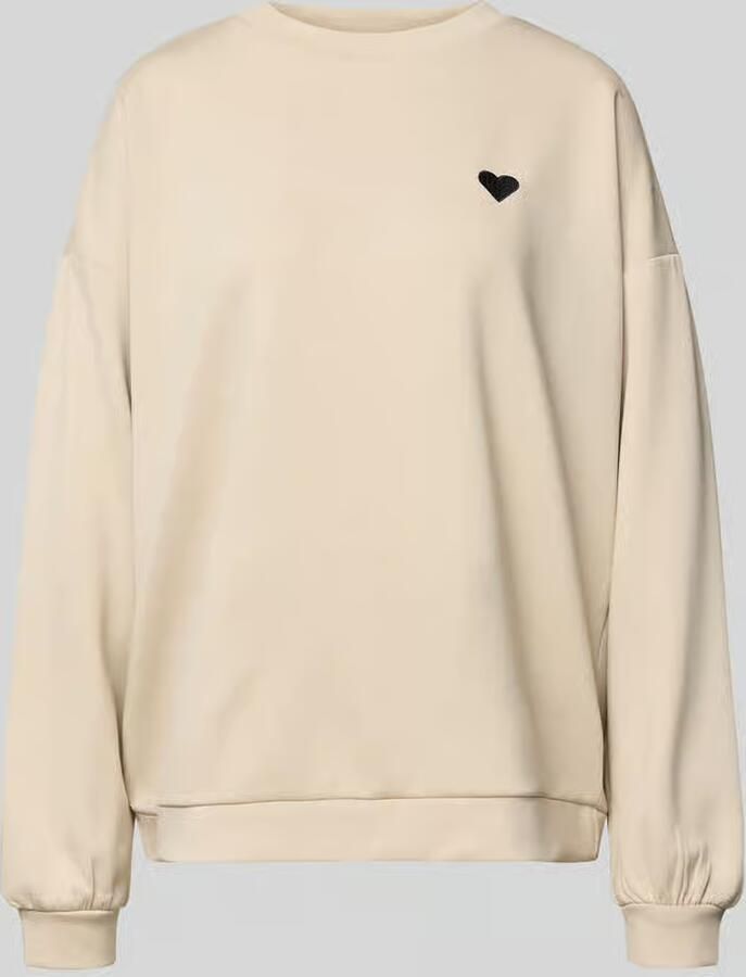Pieces Relaxed fit Pullover met Hartvormige borduursel Model 'TALIA' - Foto 2