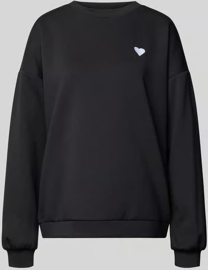 Pieces Relaxed fit Pullover met Hartvormige borduursel Model 'TALIA' - Foto 2