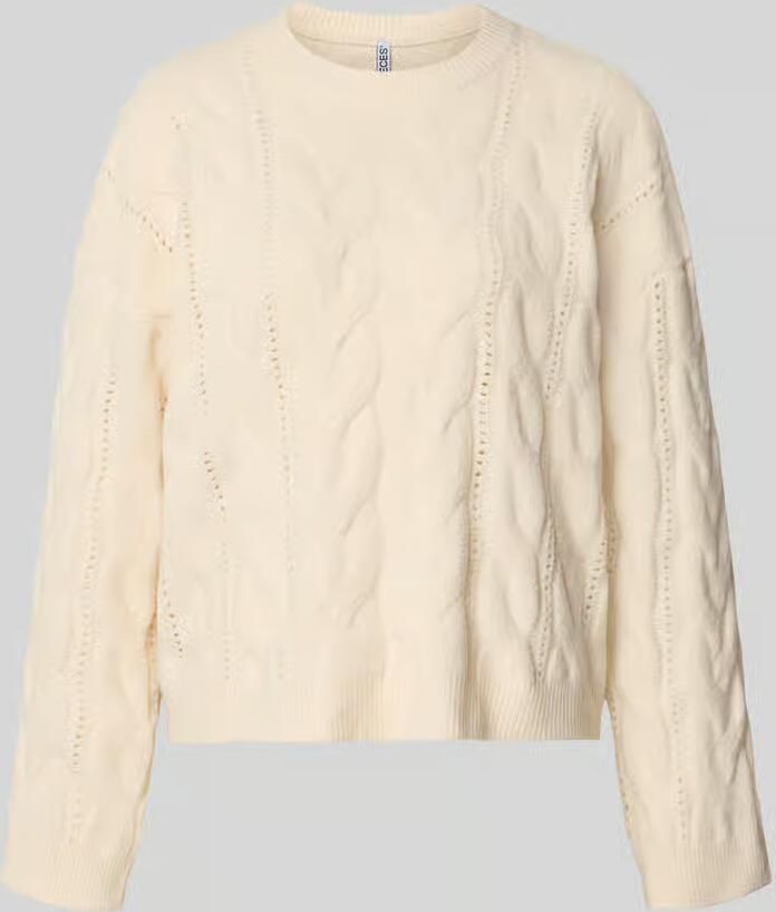 Pieces relaxed fit pullover met ronde hals model 'KATHY'