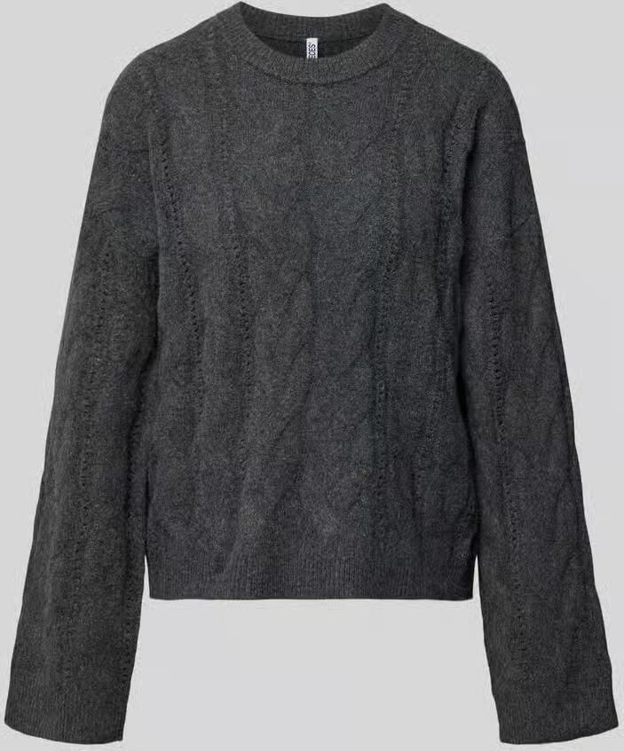 Pieces relaxed fit pullover met ronde hals model 'KATHY'