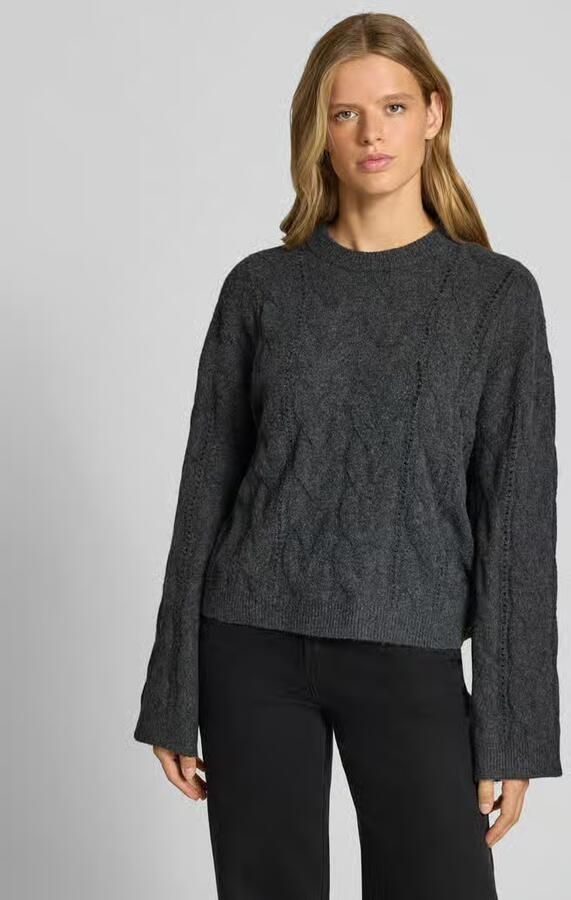 Pieces relaxed fit pullover met ronde hals model 'KATHY' - Foto 2