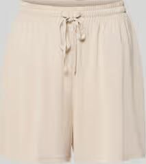 Pieces relaxed fit stoffen shorts van viscosemix model 'ANORA'