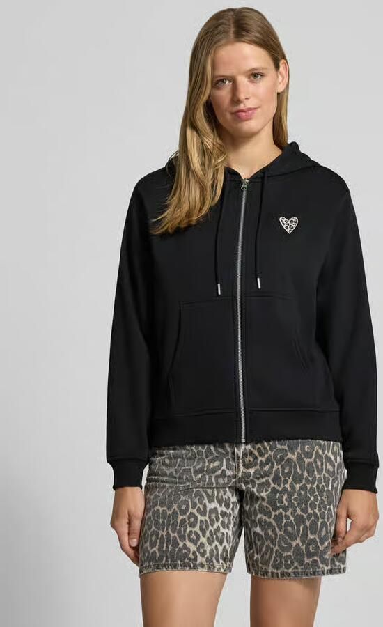 Pieces relaxed fit sweatjack van katoenmix model 'CHILLI' - Foto 3