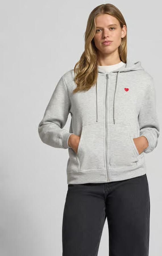 Pieces relaxed fit sweatjack van katoenmix model 'CHILLI' - Foto 14
